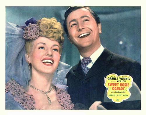 Betty Grable and Robert Young in Sweet Rosie O'Grady