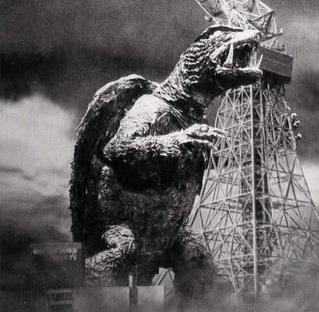 Gamera on a rampage