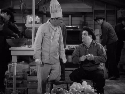 Song lyrics to When Private Brown Becomes a Captain, Lyrics by Don Raye, Music by Hugh Prince, Performed by Lou Costello , Shemp Howard and the kitchen crew in Buck Privates