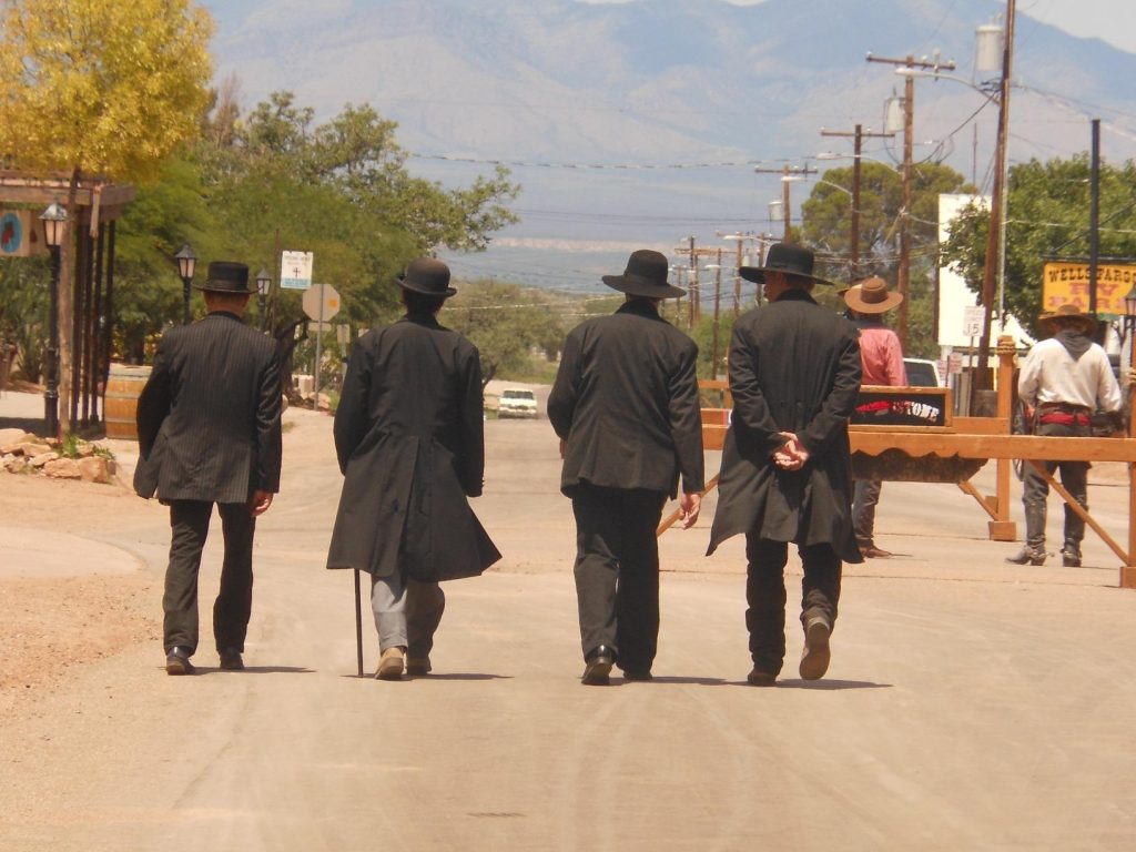 Showdown with the Clanton gang in Gunfight at the O.K. Corral