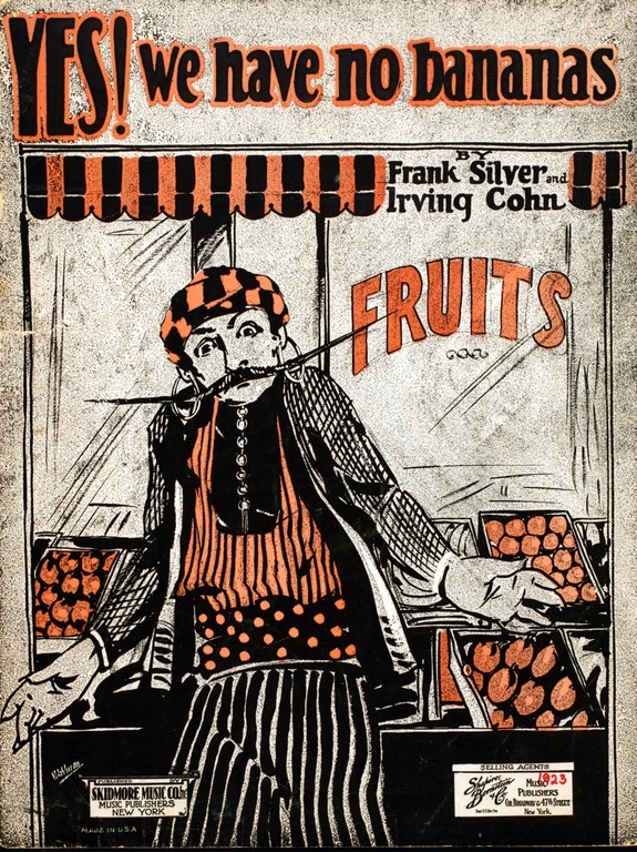 Song lyrics to Yes! We Have No Bananas (1923) by Frank Silver and Irving Cohn