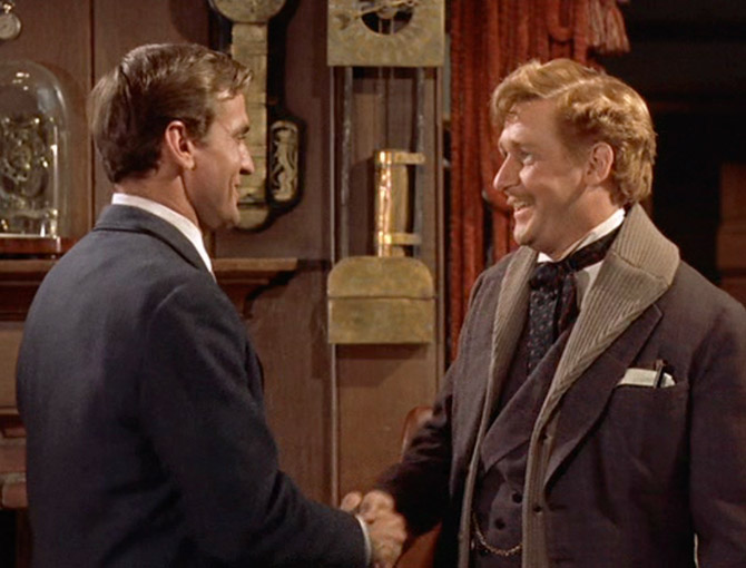George and his faithful friend, David Filby in "The Time Machine"