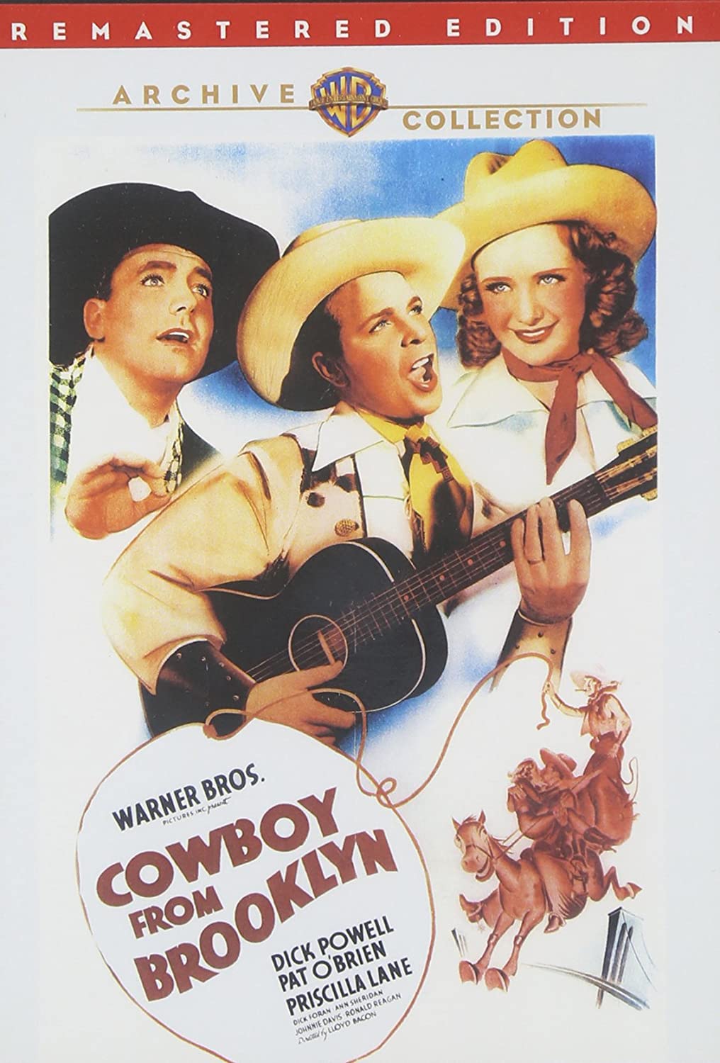 Cowboy From Brooklyn (1938) starring Dick Powell, Pat O'Brien, Priscilla Lane, Ann Sheridan, Ronald Reagan