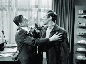 Unfaithfully Yours - Rudy Valee being assaulted by Rex Harrison