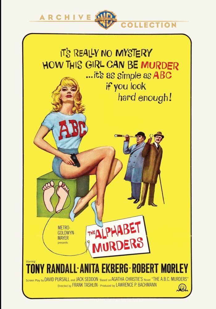 The Alphabet Murders (1965) starring Tony Randall, Robert Morley, Anita Ekberg