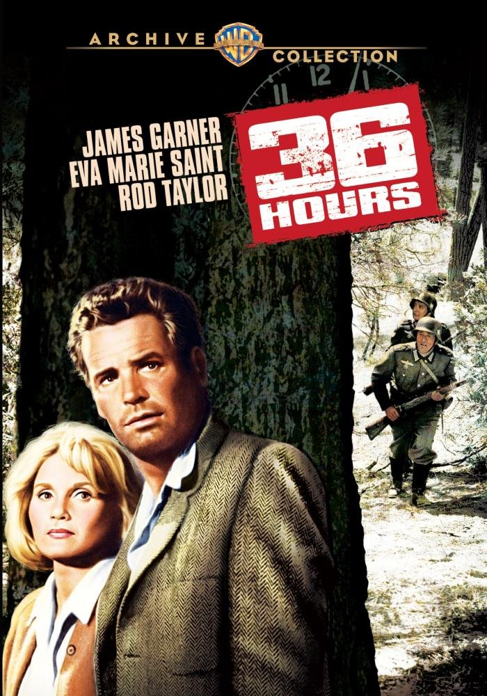 36 Hours, starring James Garner, Eva Marie Saint, Rod Taylor, Werner Peters, John Banner