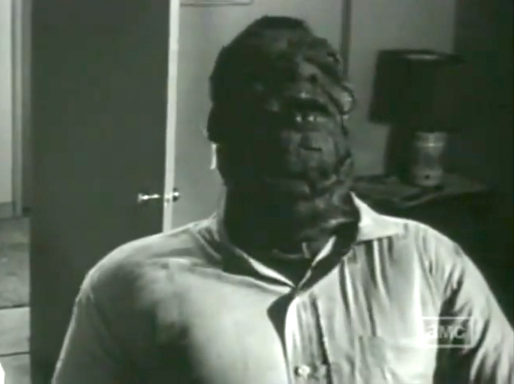 Alex Marsh (John Agar) after his transformation in Hand of Death