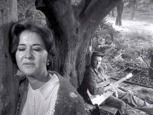 The Passerby - JOn the road home from the Civil War, a Confederate soldier stops at a burned-out house and gets to know the owner, a recent widow. The Twilight Zone season 3