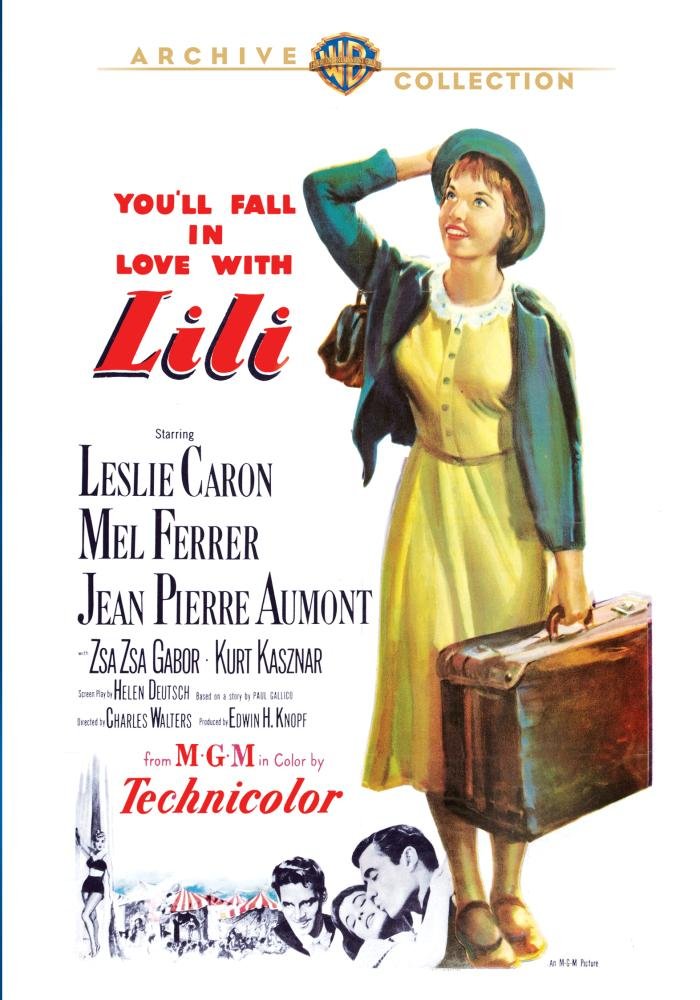 Lili (1953), starring Leslie Caron, Mel Ferrer, Jean-Pierre Aumont, Zsa Zsa Gabor, Kurt Kasznar