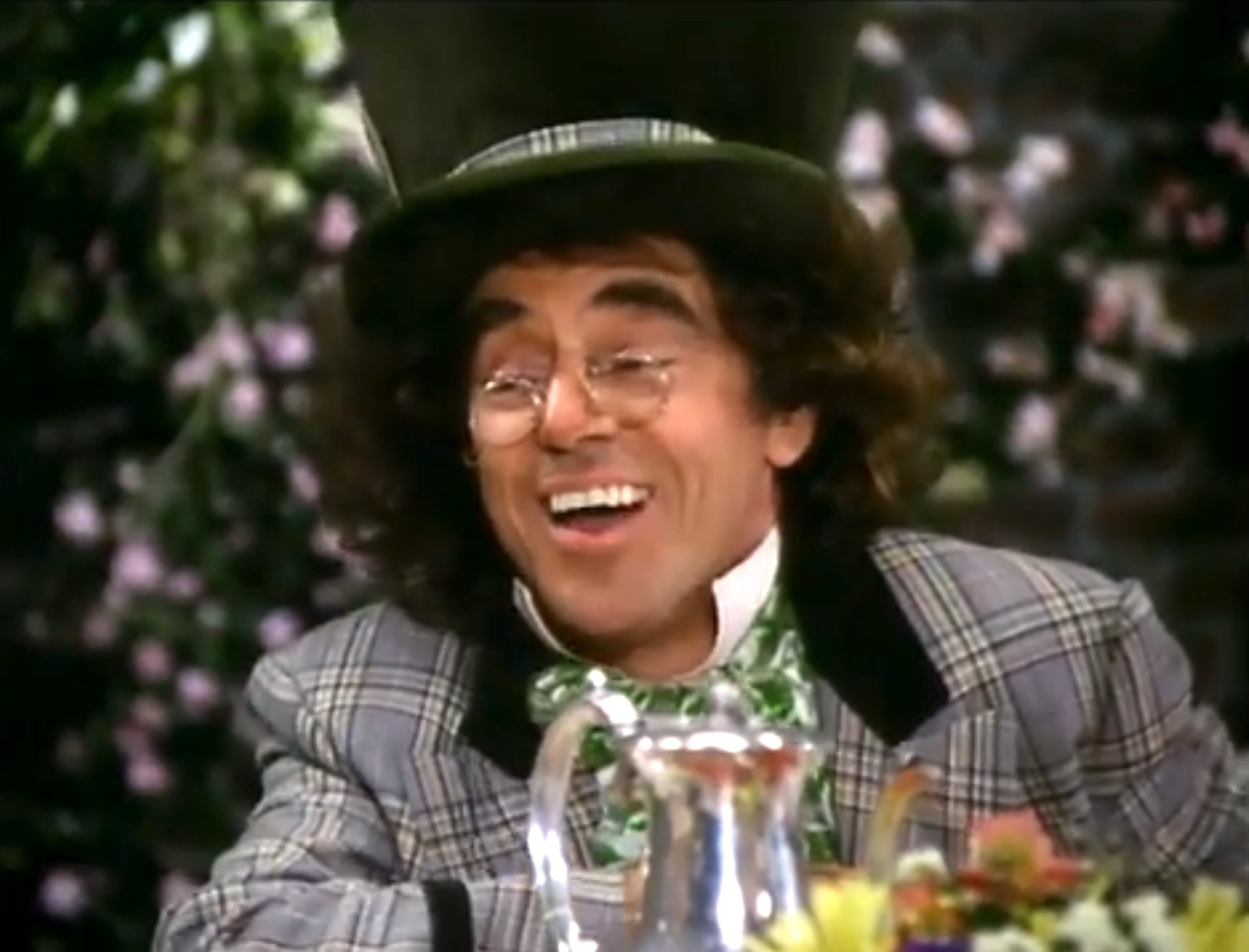 Song lyrics to Laugh, Music and Lyrics by Steve Allen, Performed by Anthony Newley in Alice in Wonderland (1985)
