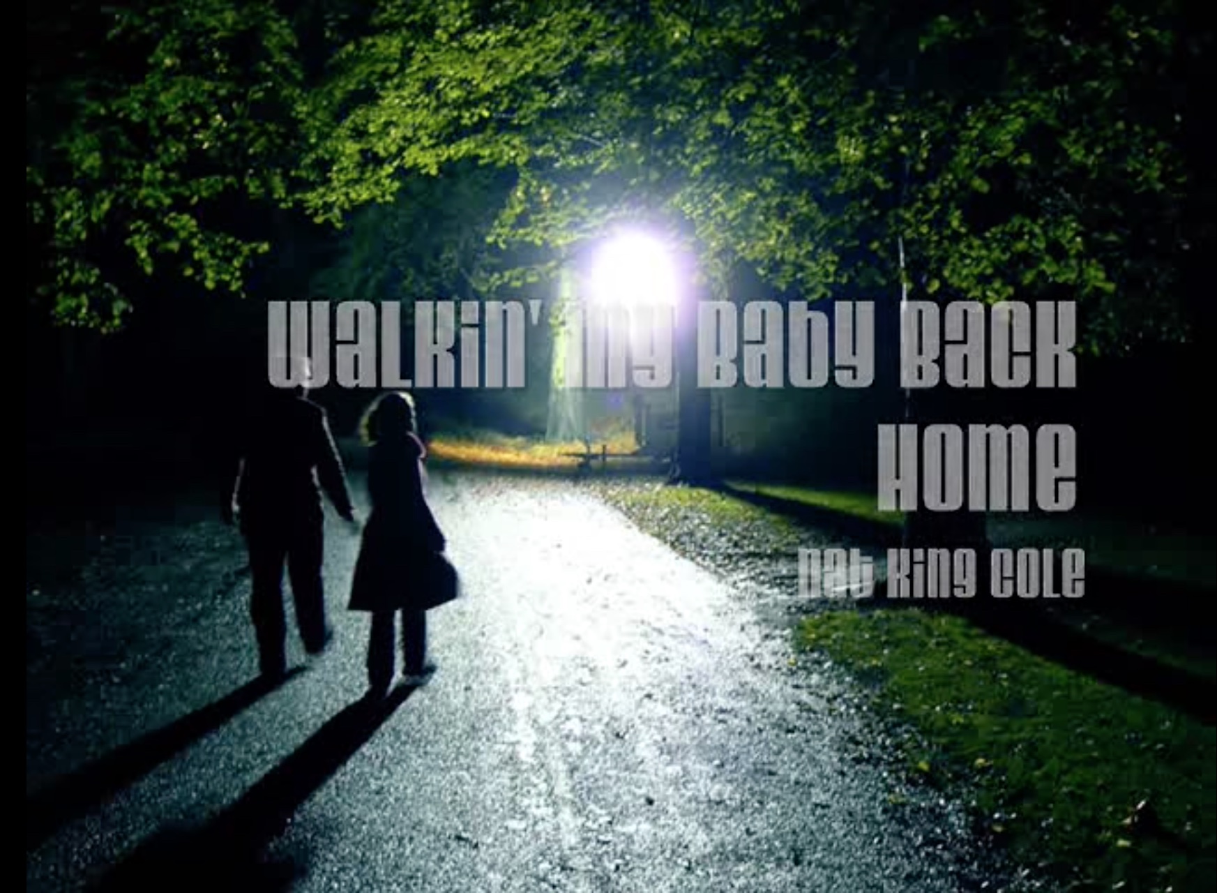 Song lyrics to Walking my baby back home, (1930) by Roy Turk (lyrics) and Fred E. Ahlert (music).