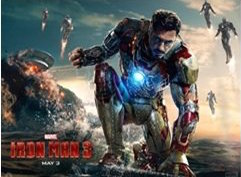 Robert Downey Jr. as the title character in Iron Man 3