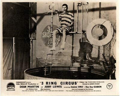 Jerry Lewis in the dunk tank in 3 Ring Circus