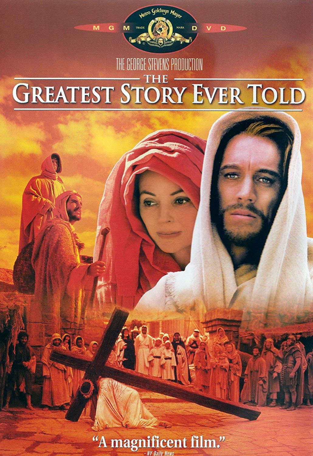 The Greatest Story Ever Told (1965) starring Max von Sydow, Dorothy McGuire, Charlton Heston, Claude Rains, José Ferrer, Telly Savalas
