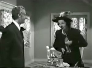 George Wickley (Hans Conried), in disguise, with Sarah Miller (Mary Wickes)