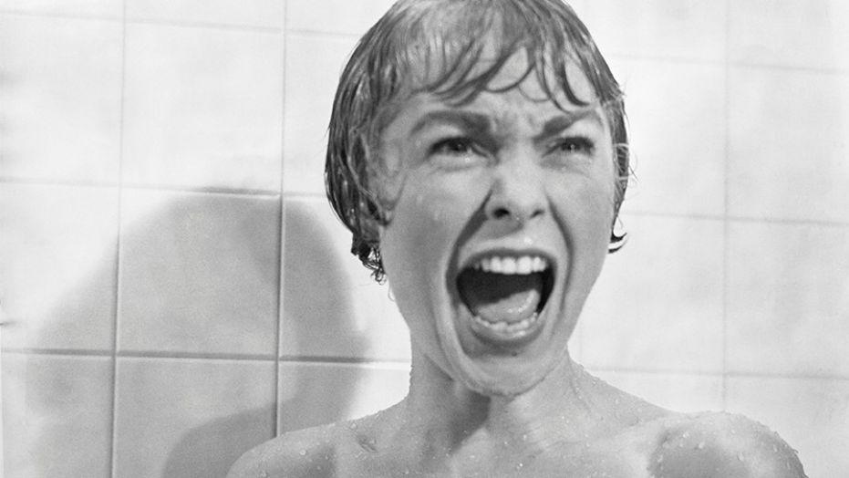 Janet Leigh in the infamous shower scene in "Psycho"