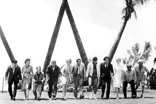 It's a Mad Mad Mad Mad World - toward the end, the cast of treasure hunters nearly find it - note the palm trees …