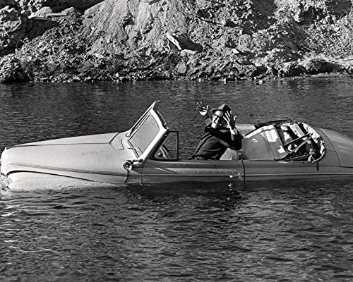 Phil Silvers in a sinking car