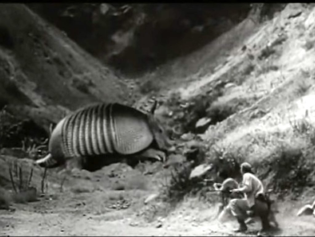 The unspeakable horror of the giant armadillo in "King Dinosaur"