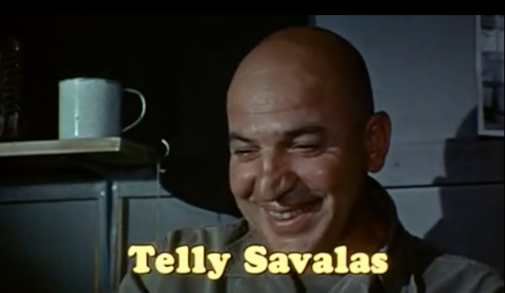 Telly Savalas as the psychotic Maggott in The Dirty Dozen