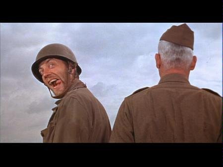Donald Sutherland as the near-imbecile in The Dirty Dozen