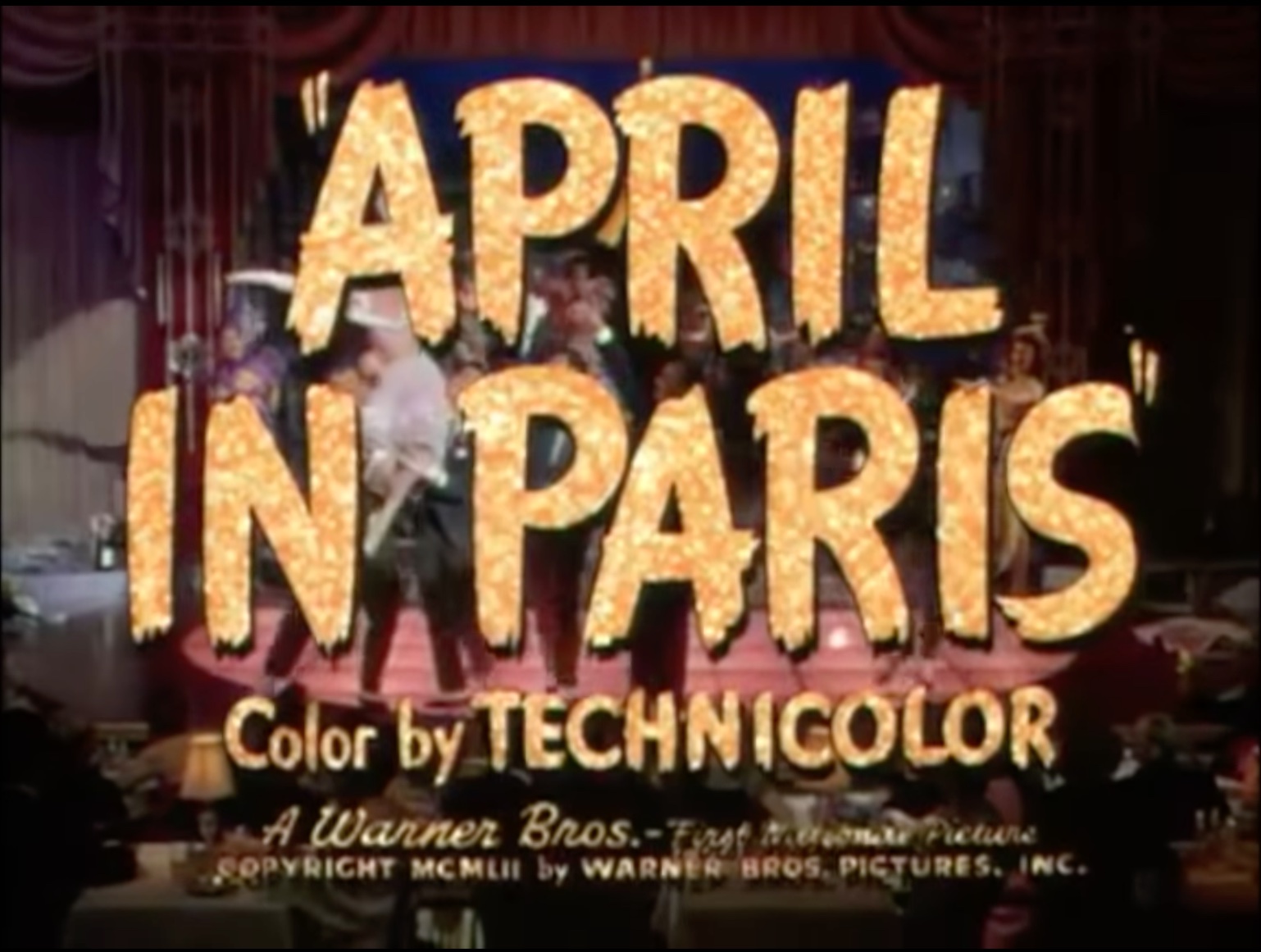 April in Paris (1952) starring Doris Day, Ray Bolger
