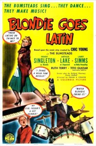 Color poster for Blondie Goes Latin