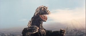 Godzilla vs. Rodan in "Ghidorah the Three-Headed Monster"