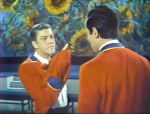 Stick 'em up! Dick van Dyke in "Never a Dull Moment"