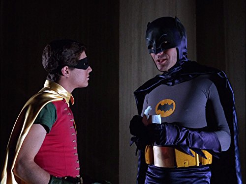 Robin and Batman in "A Riddle a Day Keeps the Riddler Away" - Batman season 1