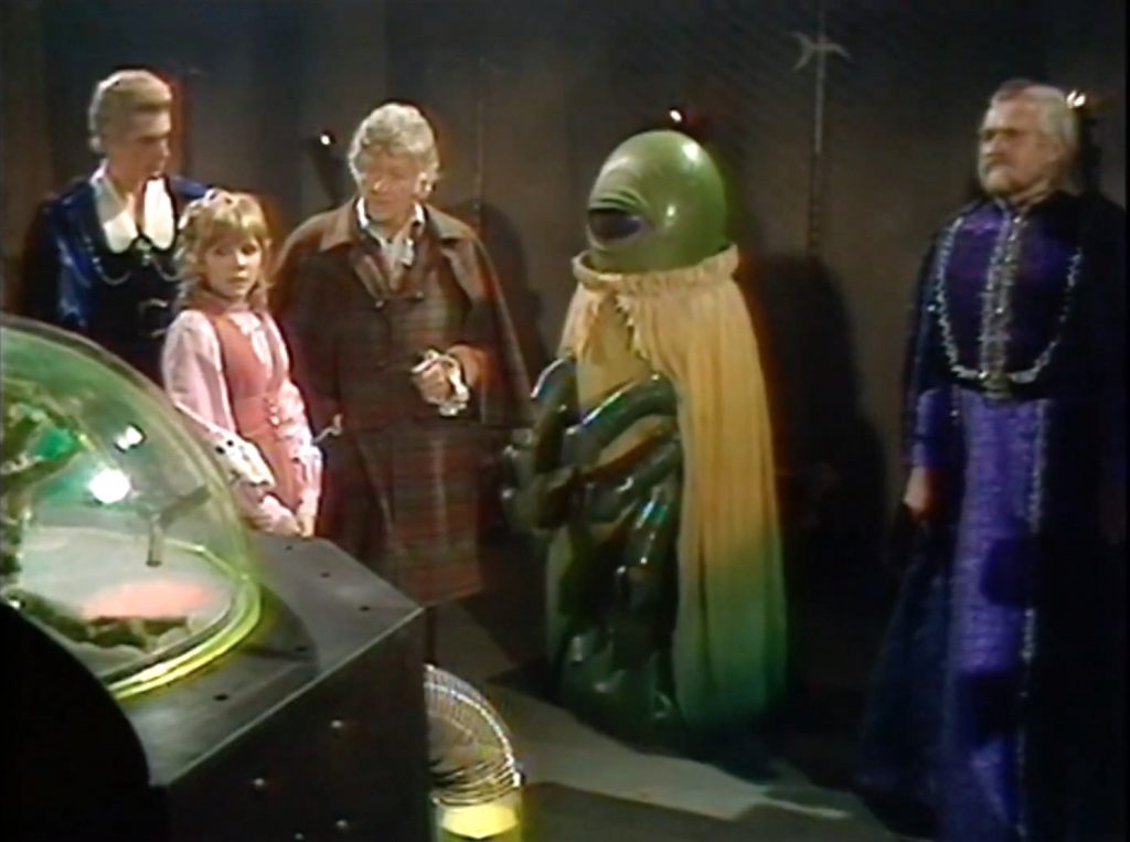 most of the cast in The Curse of Peladon