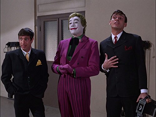 Cesar Romero as The Joker in "He meets his match, the grisly ghoul" - Batman season 1