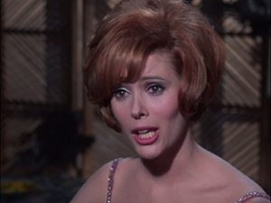 Jill St. John as The Riddler's new assistant in the very first Batman TV series episode - Hey Diddle Diddle