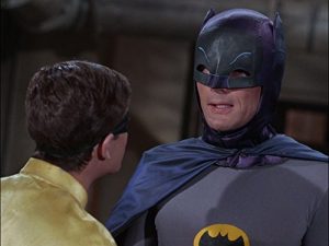 Robin (Burt Ward) and Batman (Adam West) in Batman season 1 - Smack in the Middle