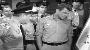 Captain Barker, Barney Fife, Sheriff Andy Taylor in The Andy Griffith Show - The Manhunt
