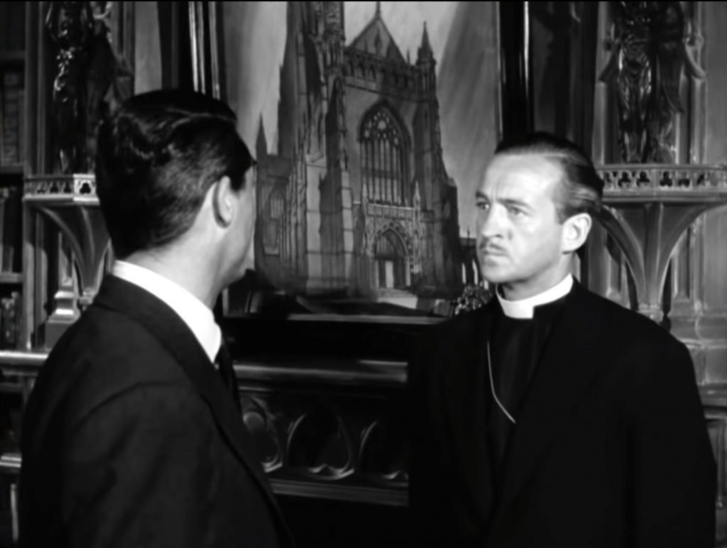 I was praying for a cathedral … Dudley and Henry in "The Bishop's Wife"