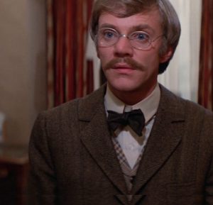 Malcolm McDowell as H. G. Wells in "Time After Time"