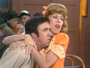 Jim Nabors and Carol Burnett in The Carol Burnett Show Season 6, episode 1