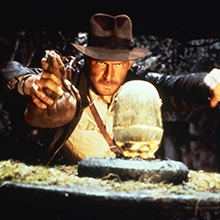 Indiana Jones getting the idol at the beginning of Raiders of the Lost Ark