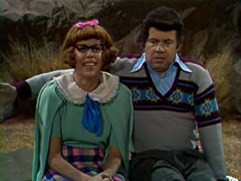 Carol Burnett and Tim Conway as nervous teenagers in "The Carol Burnett Show" season 6