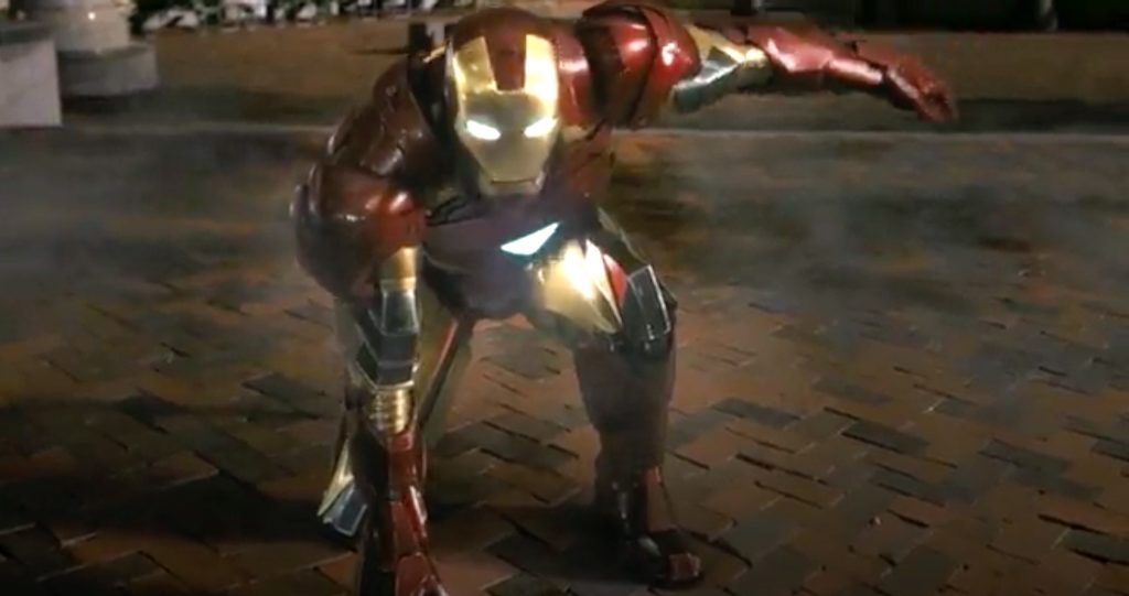 Iron Man landing