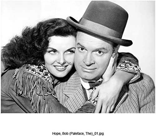 Jane Russell and Bob Hope as the happy couple in "The Paleface"