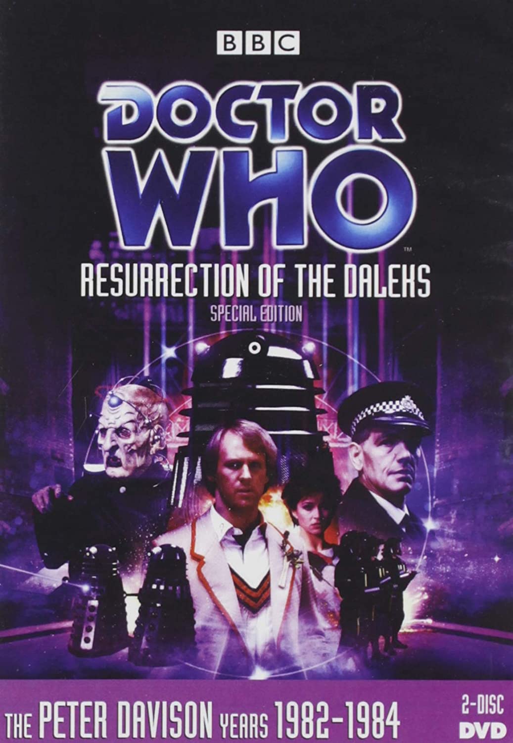 Doctor Who: Resurrection of the Daleks (1984) starring Peter Davidson, Janet Fielding, Mark Strickson