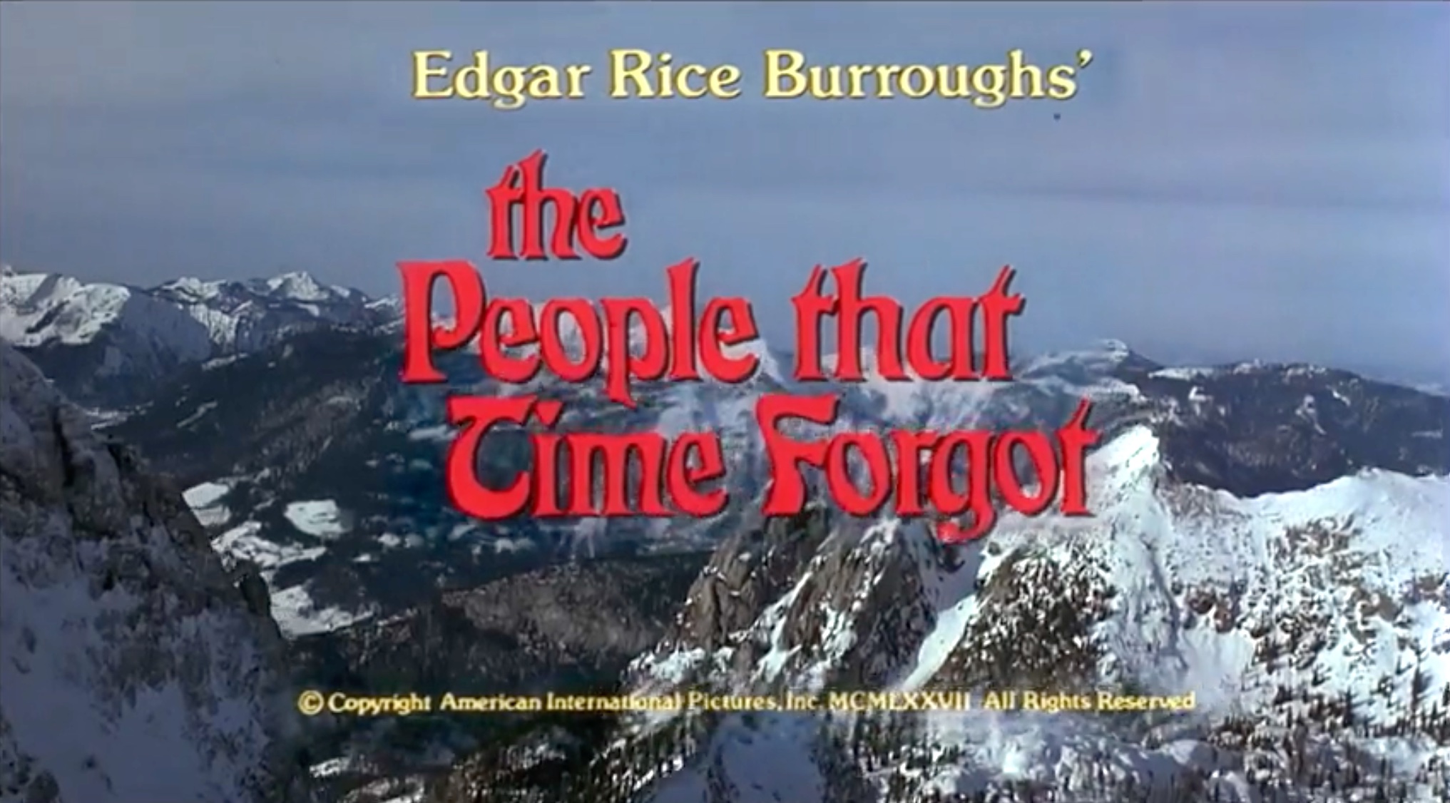The People That Time Forgot (1977) starring Patrick Wayne, Doug McClure
