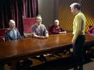 In "Errand of Mercy", Captain Kirk pleads with the elders of Organia