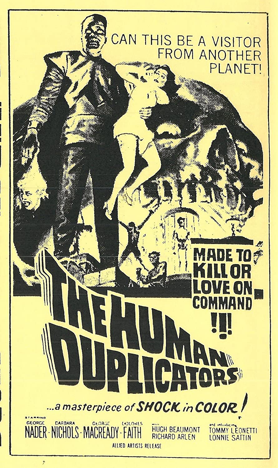 The Human Duplicators (1965) starring Richard Kiel, Dolores Faith
