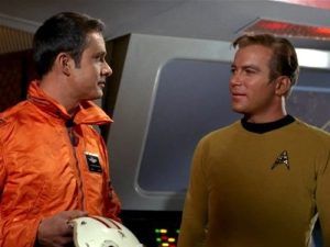 Captain Kirk in "Tomorrow is Yesterday"