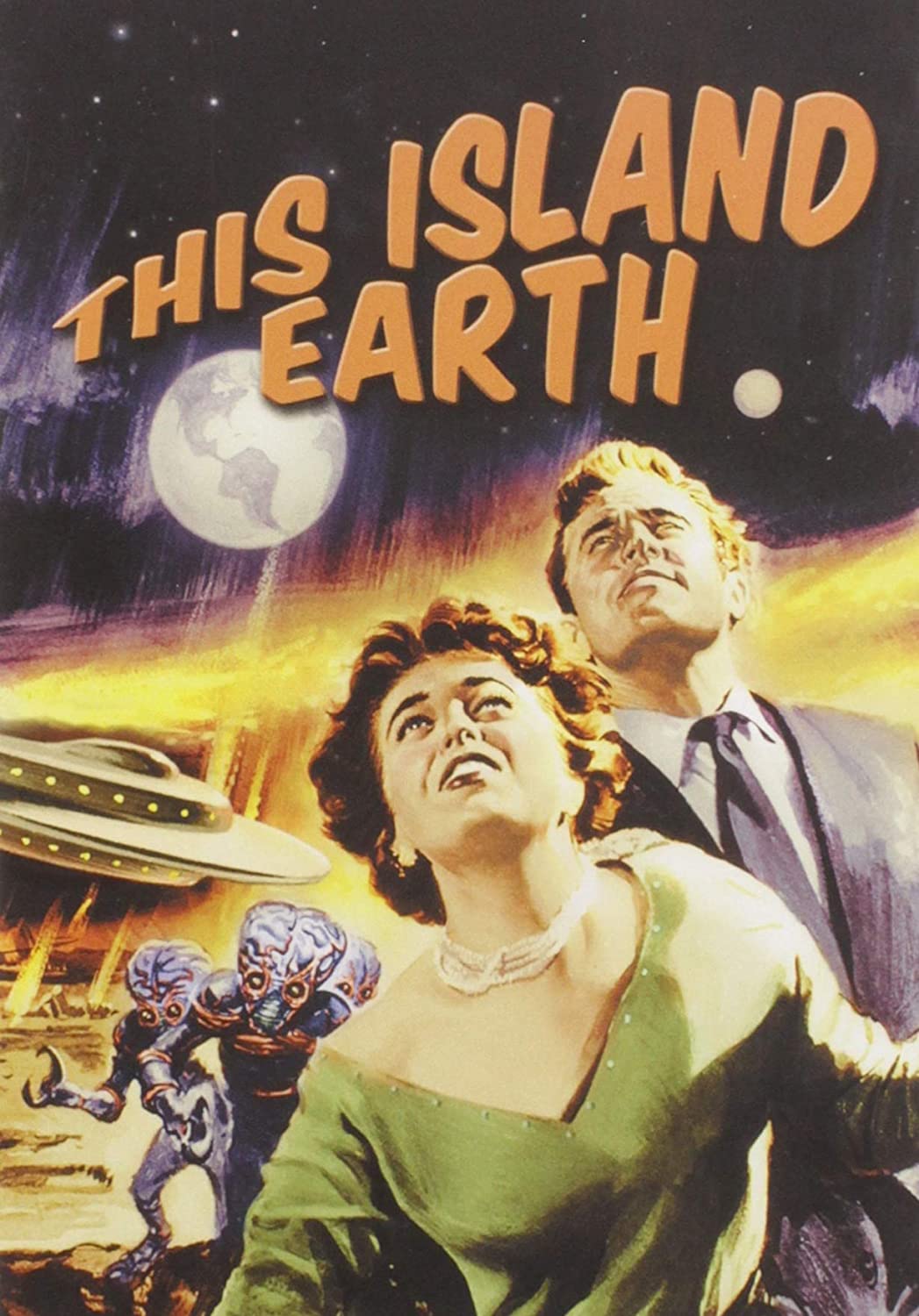 This Island Earth, starring Rex Reason, Jeff Morrow, Faith Domergue, Russell Johnson