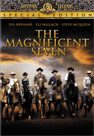 The Magnificent Seven (1960) starring Yul Brynner, Steve McQueen, Charles Bronson, Robert Vaughn, James Coburn