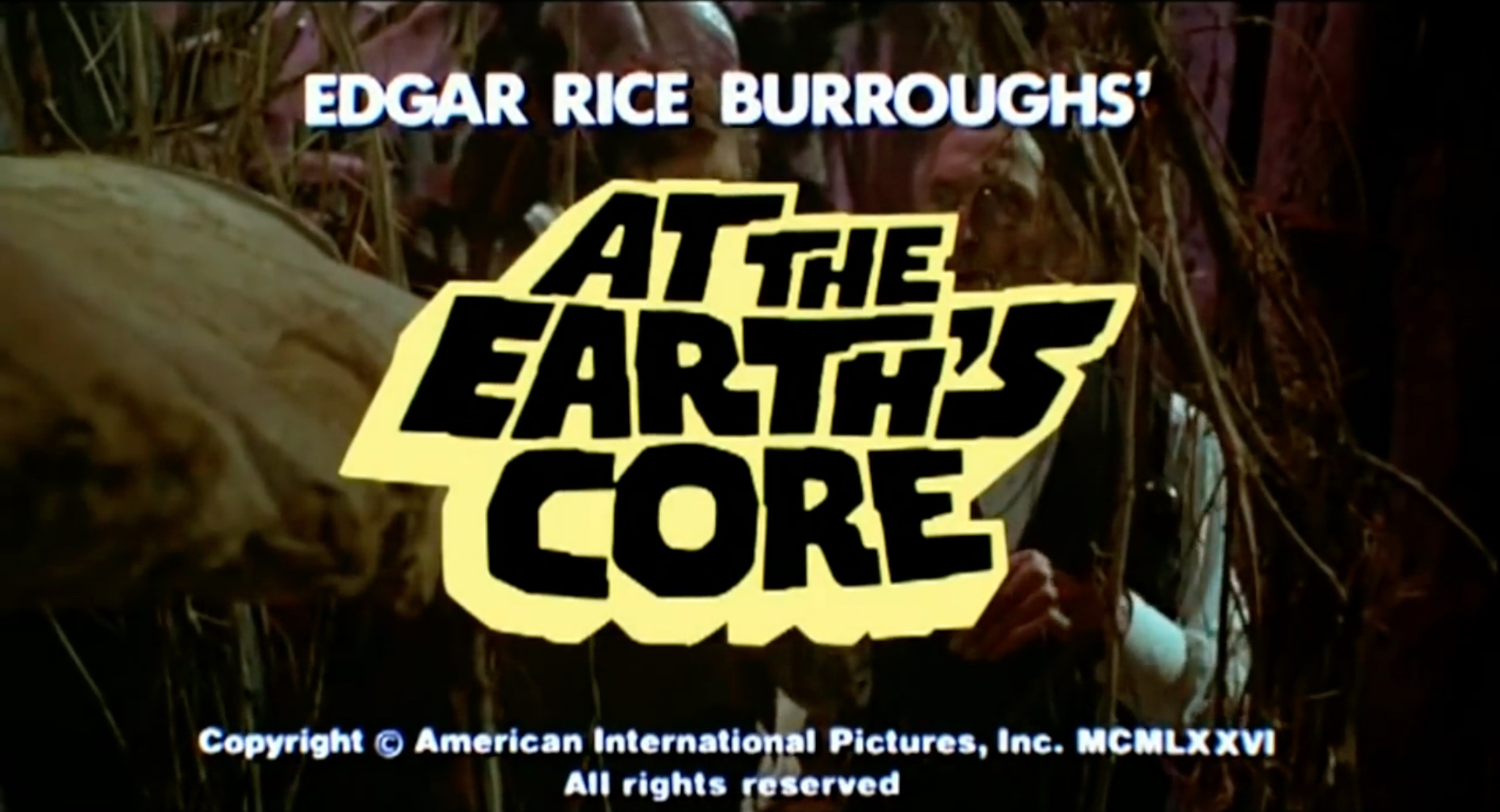 At the Earth's Core (1976) starring Doug McClure, Peter Cushing, Caroline Munro